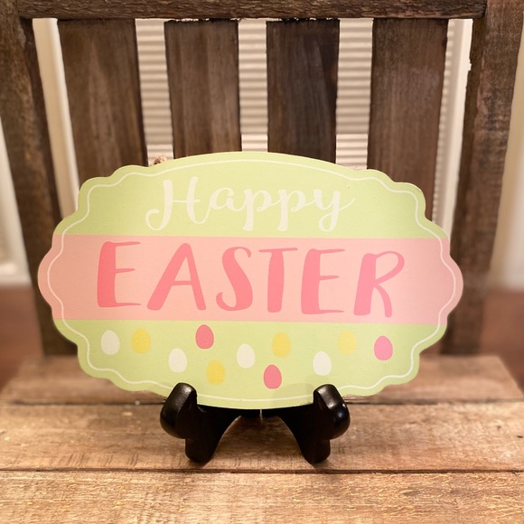 Happy Easter Hanging Wall Decor Signs Set of 2, Easter Makes Me Hoppy - Picture 5 of 16